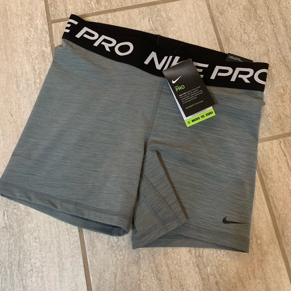 NIKE NWT bike volleyball compression shorts grey Nike Pro